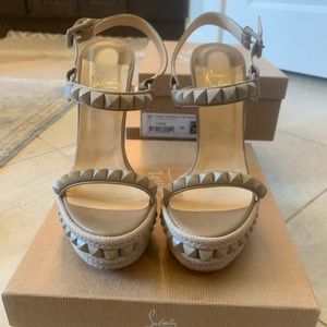 Christian Louboutin wedge sandals